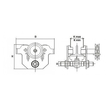 Тележка для тали GCL-0.5C 500 кг-1