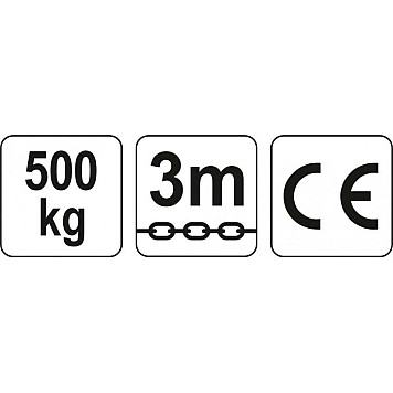 Таль ручная Yato 3 м 500 кг YT-58950-1
