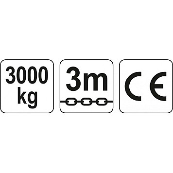 Таль ручная Yato 3 м 3000 кг YT-58954-1