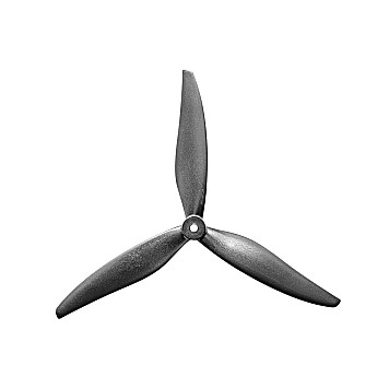 Пропеллеры нейлон GemFan 8040-3 армированные карбоном 1CW+1CCW (черный)