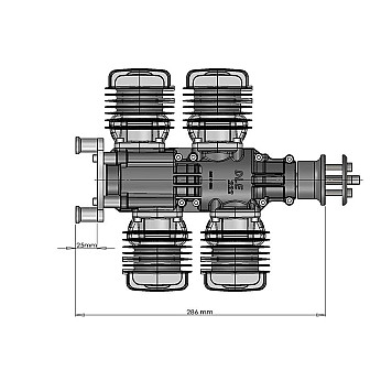 Двигатель DLE 222-3