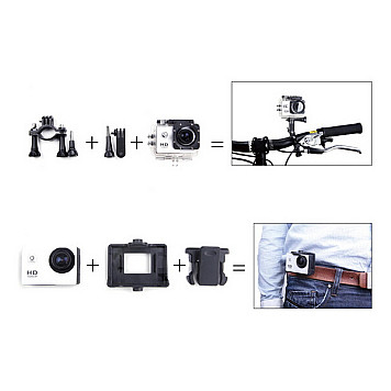 Экшн камера SJCam SJ4000 (синий)-9