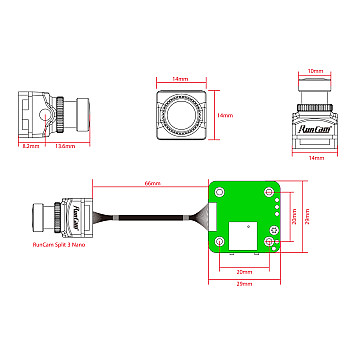 Камера FPV RunCam Split 3 Nano Whoop со встроенным DVR-2
