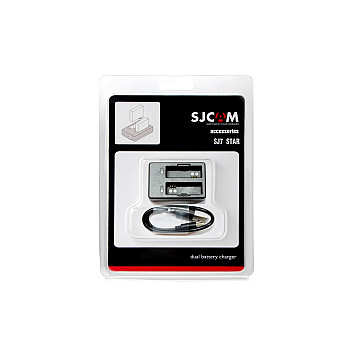 Зарядное устройство SJCam на два аккумулятора для камер SJ7 STAR