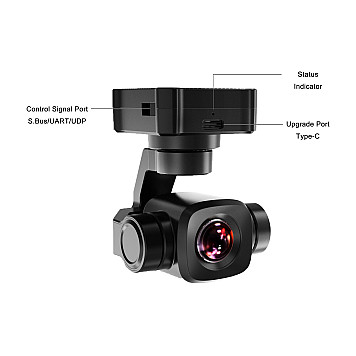Камера с подвесом SIYI A8 mini 4K с 3-осевой стабилизацией-7