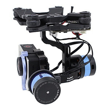 Подвес двухосевой гиростабилизированный Tarot Т-2D для камер GoPro (TL68A00)-1
