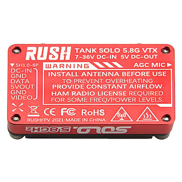 Видеопередатчик RushFPV RUSH TANK SOLO 5.8GHz 1600mW-2