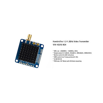 Видеопередатчик VTX-1G3TE V2 9CH 1.2-1.3GHz-2