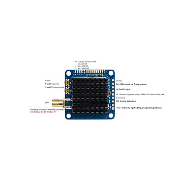 Видеопередатчик VTX-1G3TE V2 9CH 1.2-1.3GHz-3