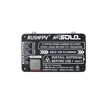 Видеопередатчик RushFPV RUSH MAX SOLO X Band 2500mW-3