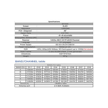 Очки FPV Skyzone SKY04L V2 1280x960 5.8GHz-4