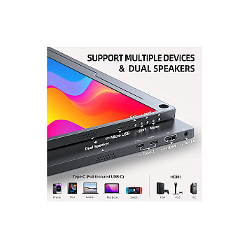 Дисплей портативный UPERFECT 18.5" 1080P IPS HDR Type-C-2