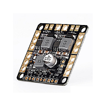 Плата распределения питания с BEC 5V, 12V и LC фильтром-4