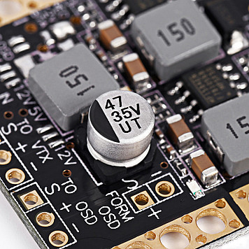 Плата распределения питания с BEC 5V, 12V и LC фильтром-6