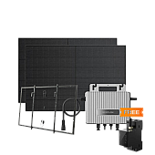 Комплект EcoFlow STREAM Microinverter/2*400W Rigid Solar Panel Combo/Умный счетчик Smart Meter/Система креплений для солнечных панелей Balcony Hook Kit