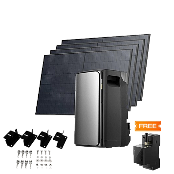Комплект EcoFlow STREAM ULTRA/Solar Panel 4*400/Система креплений EcoFlow Rigid Solar Panel Mounting Feet/Умный счетчик Smart Meter