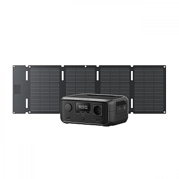 Зарядная станция EcoFlow RIVER 3 UPS и солнечная панель 45W (Type-C)