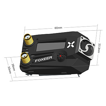 Видеоприемник 5.8GHz Foxeer WildFire Diversity 72 канала-2
