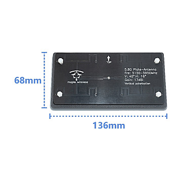 Антенна 5.5GHz Maple патч 17dB SMA-2