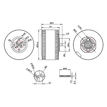 Мотор T-Motor V505 KV260 12S-6