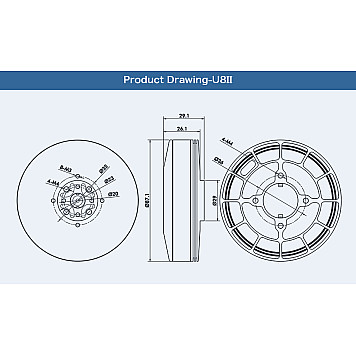 Мотор T-Motor U8 II KV85 12S 916W для коптеров-5