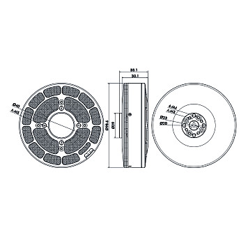 Мотор T-Motor U10 II KV100 1600W для коптеров-4