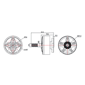 Мотор T-Motor F60 PRO III 2207.5 1750KV 5-6S для коптеров-4