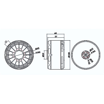 Мотор T-Motor U13 II KV130 5659W для коптеров-3