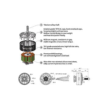 Мотор BrotherHobby Avenger V4 32.5x12 950KV-6