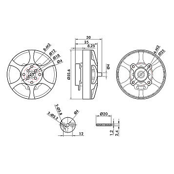 Мотор T-Motor Antigravity MN5006 KV300 для мультикоптеров-5