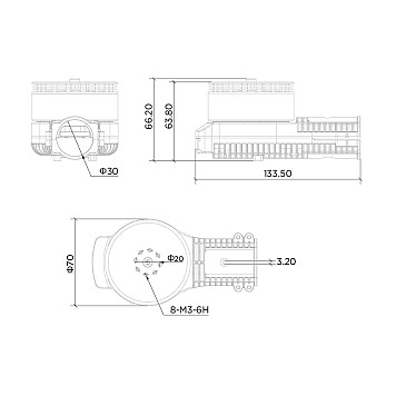 Комбо мотор Hobbywing Xrotor X6 PLUS с регулятором без пропеллера (CCW)-1