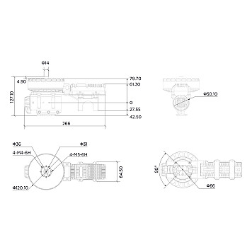 Комбо мотор Hobbywing Xrotor X11 14S с регулятором без пропеллера (CW)-1