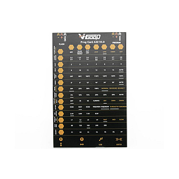 Карта программирования VGOOD для регуляторов хода-1
