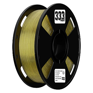 Пластик 333Print PET-G Прозрачный желтый Ø1,75 мм Вес: 1 кг для 3D принтера