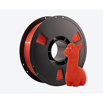 Пластик PET-G 3DShop Прозрачный красный Ø1,75 мм Вес: 1 кг