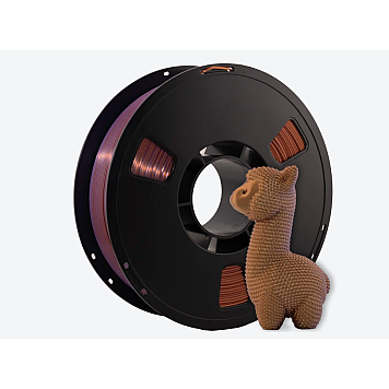 Пластик PLA Silk Tri Color 3DShop Золотой/медный/фиолетовый Ø1,75мм Вес: 1 кг