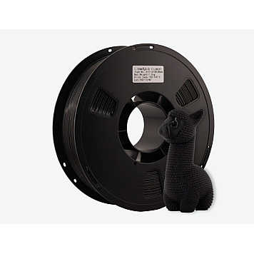 Пластик PLA+ Silk 3DShop Черный Ø1,75мм Вес: 1 кг