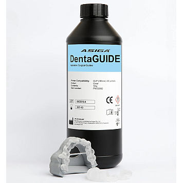 ASIGA DentaGuide 1 кг Голубая прозрачная фотополимерная смола 