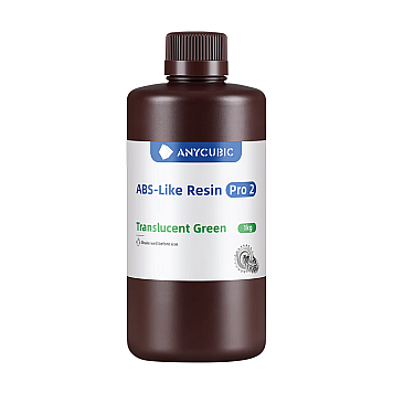 Anycubic ABS-Like Resin Pro 2 Translucent Green (Прозрачно-зеленая) 1л фотополимерная смола 