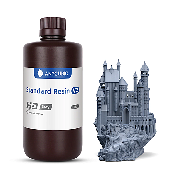 Фотополимерная смола Anycubic Standard Resin V2 HD Gray 1л Серая