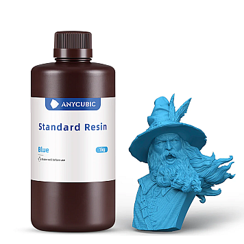 Фотополимерная смола Anycubic Standard Resin Blue 1л Голубая