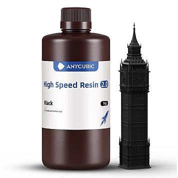 Фотополимерная смола Anycubic High Speed Resin 2.0 Black (Черная) 1 л