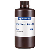 Фотополимерная смола Anycubic Water-Wash Resin+ 2.0 (смываемая водой) Прозрачная, 1 кг