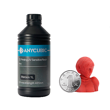 Anycubic Maroon (Коричнево-малиновый) 1л фотополимерная смола 