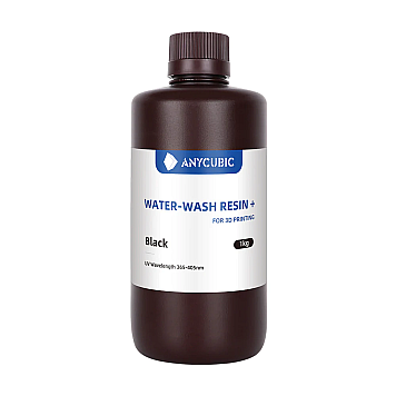 Anycubic Water-Wash Resin+ Black (Черная) 1л обрабатываемая водой фотополимерная смола 