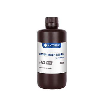 Anycubic Water-Wash Resin+ Grey HD (Cерая) 1кг фотополимерная смола