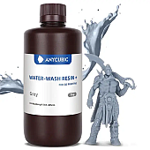Anycubic Water-Wash Resin+ Grey (Серая) 1л обрабатываемая водой фотополимерная смола 