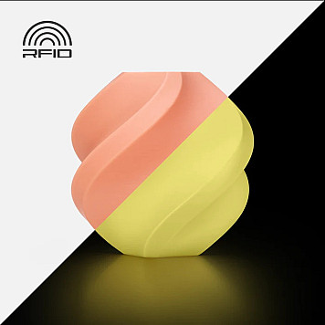 Светящейся пластик Bambu Lab PLA Glow Оранжевый Ø1,75 мм Вес: 1кг