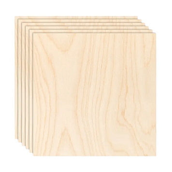 Фанера Bambu Lab Birch Plywood шлифованная, 300*300*3 мм, 6 штук