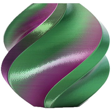 Пластик Bambu Lab PLA Silk Dual Color Зеленый | Фиолетовый Ø1,75 мм Вес: 1 кг